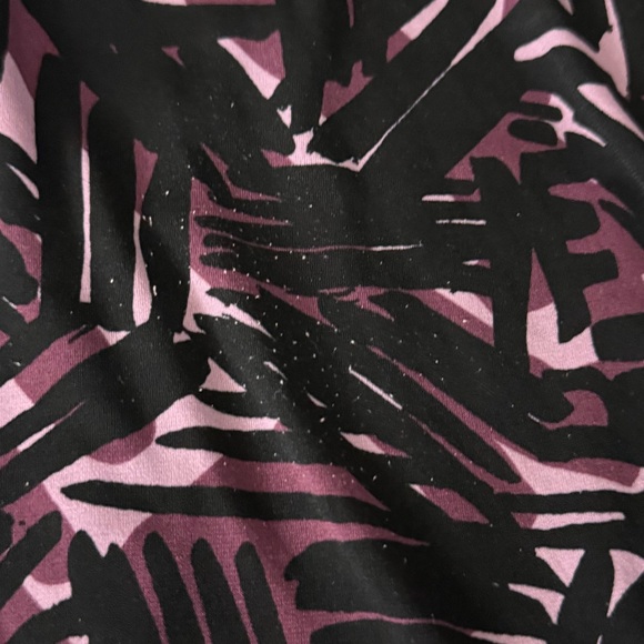 Merona Sleeveless Patterned Black & Purple Flowy Dress - Picture 10 of 13